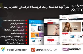دانلود رایگان قالب وردپرس فروشگاهی Atom